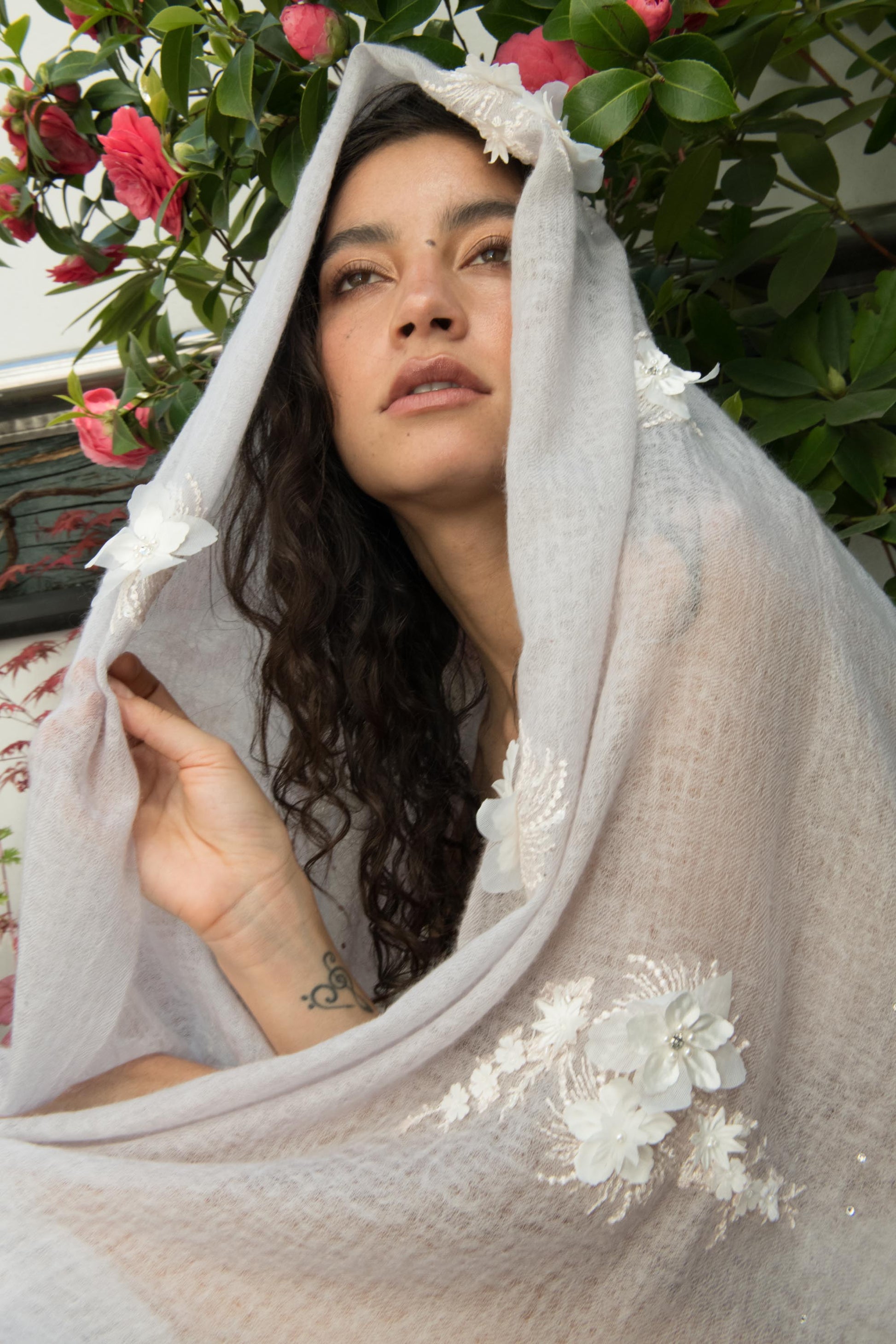 The Floral Reverie Cashmere Stole