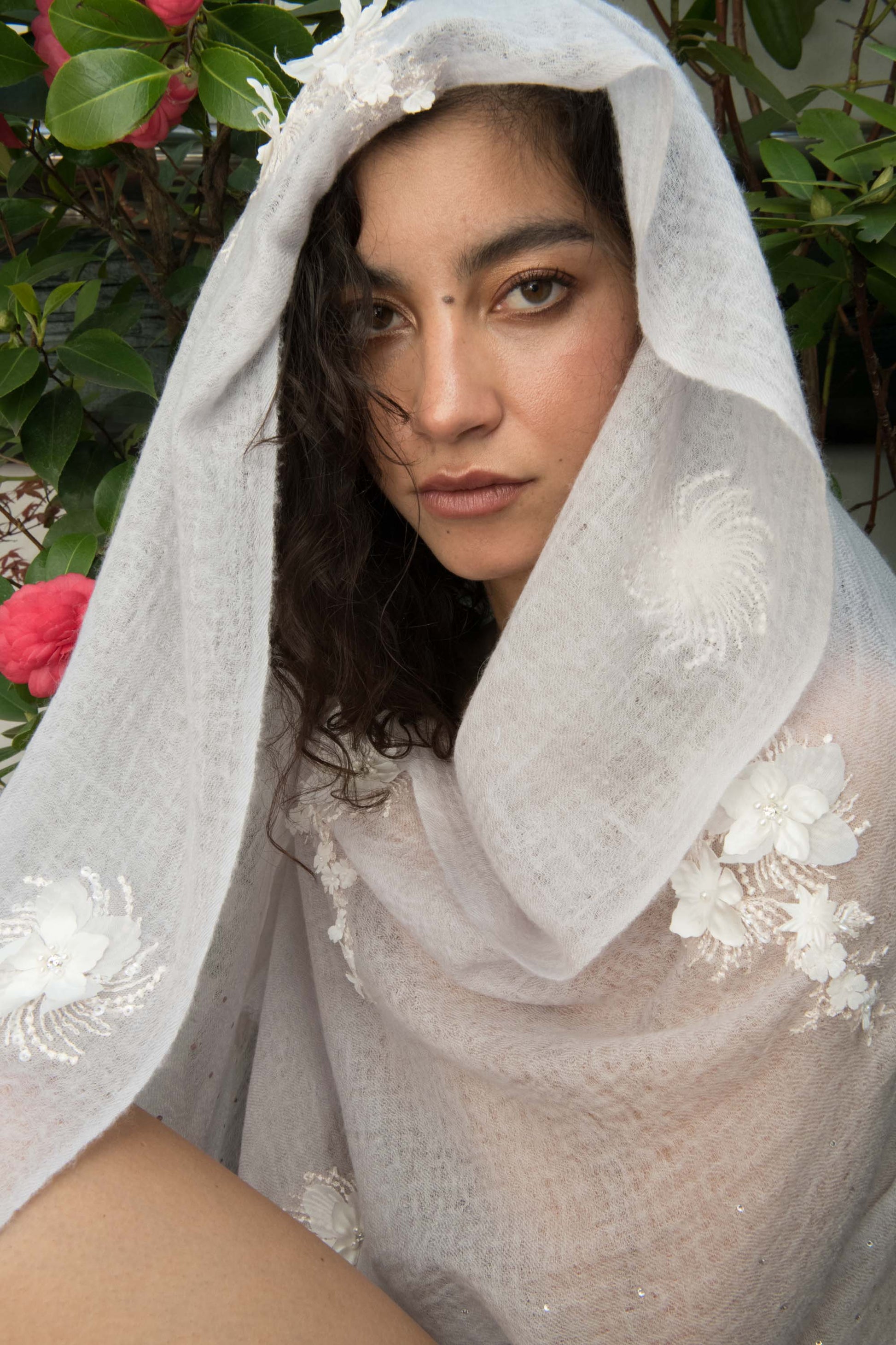The Floral Reverie Cashmere Stole
