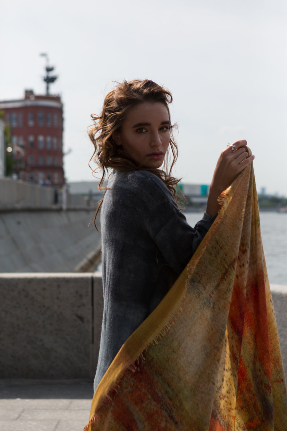 Atelier Supreme Hand-Sprayed Cashmere Shawl