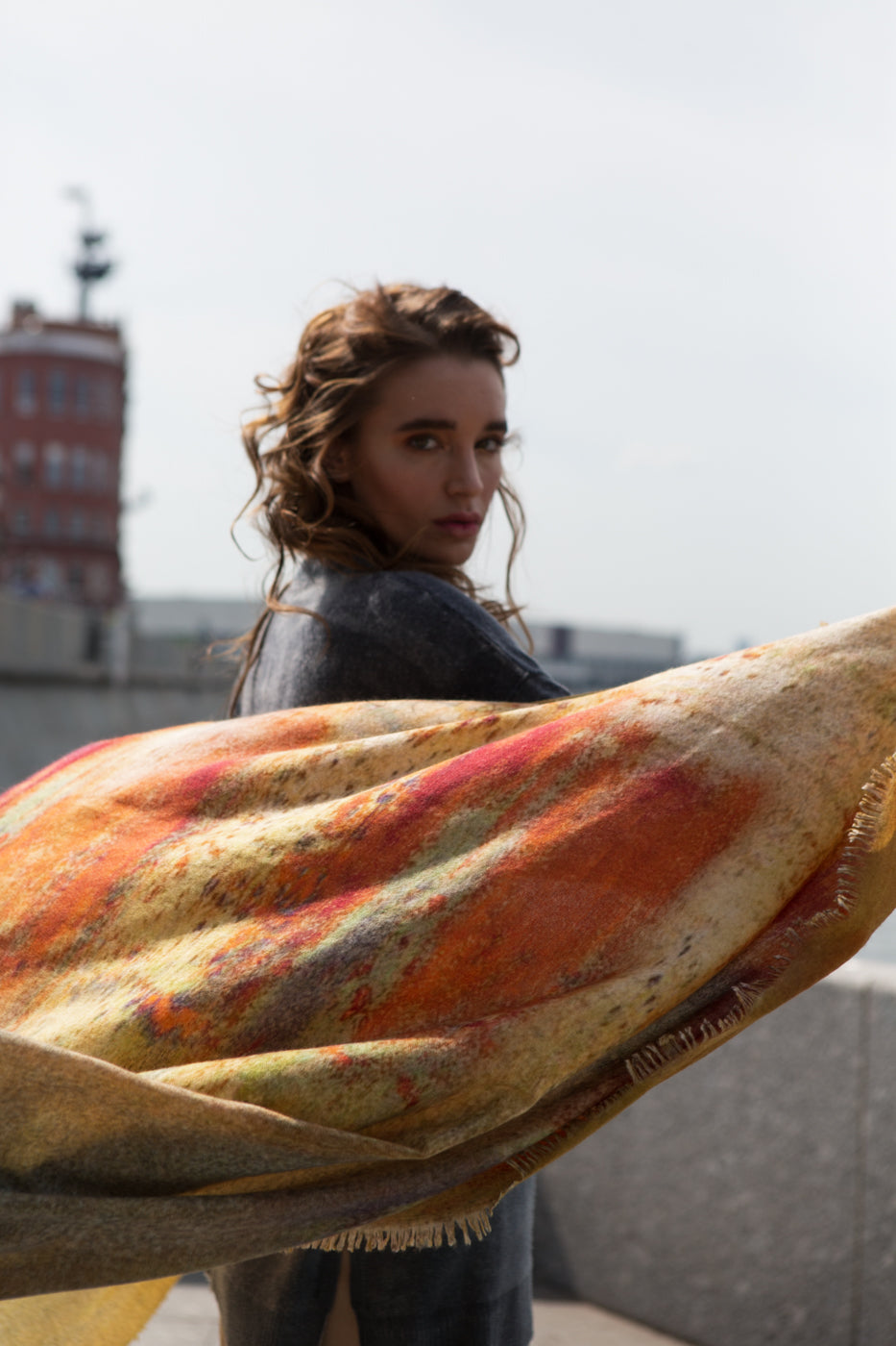 Atelier Supreme Hand-Sprayed Cashmere Shawl