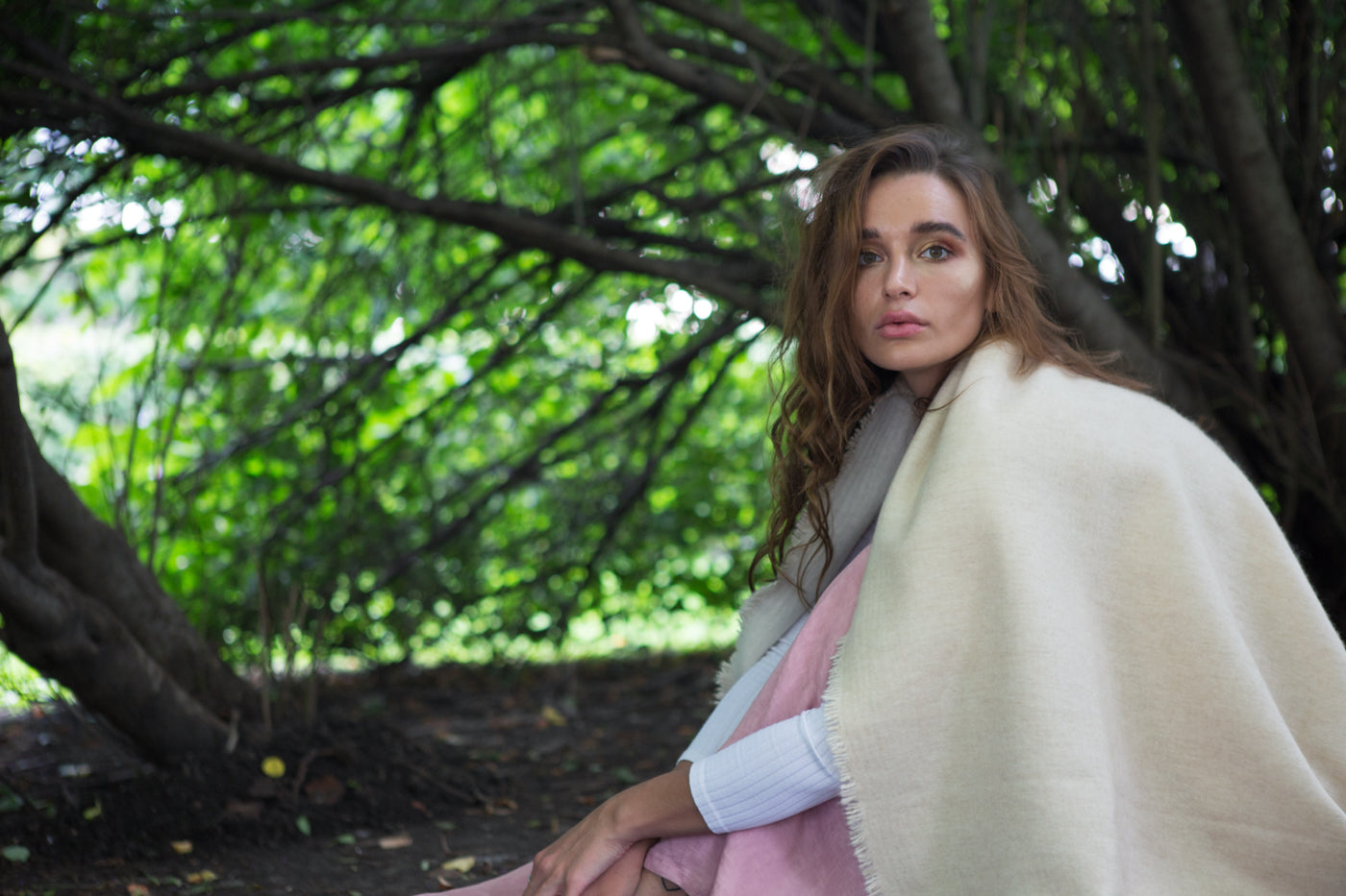 Reversible Cashmere Shawl