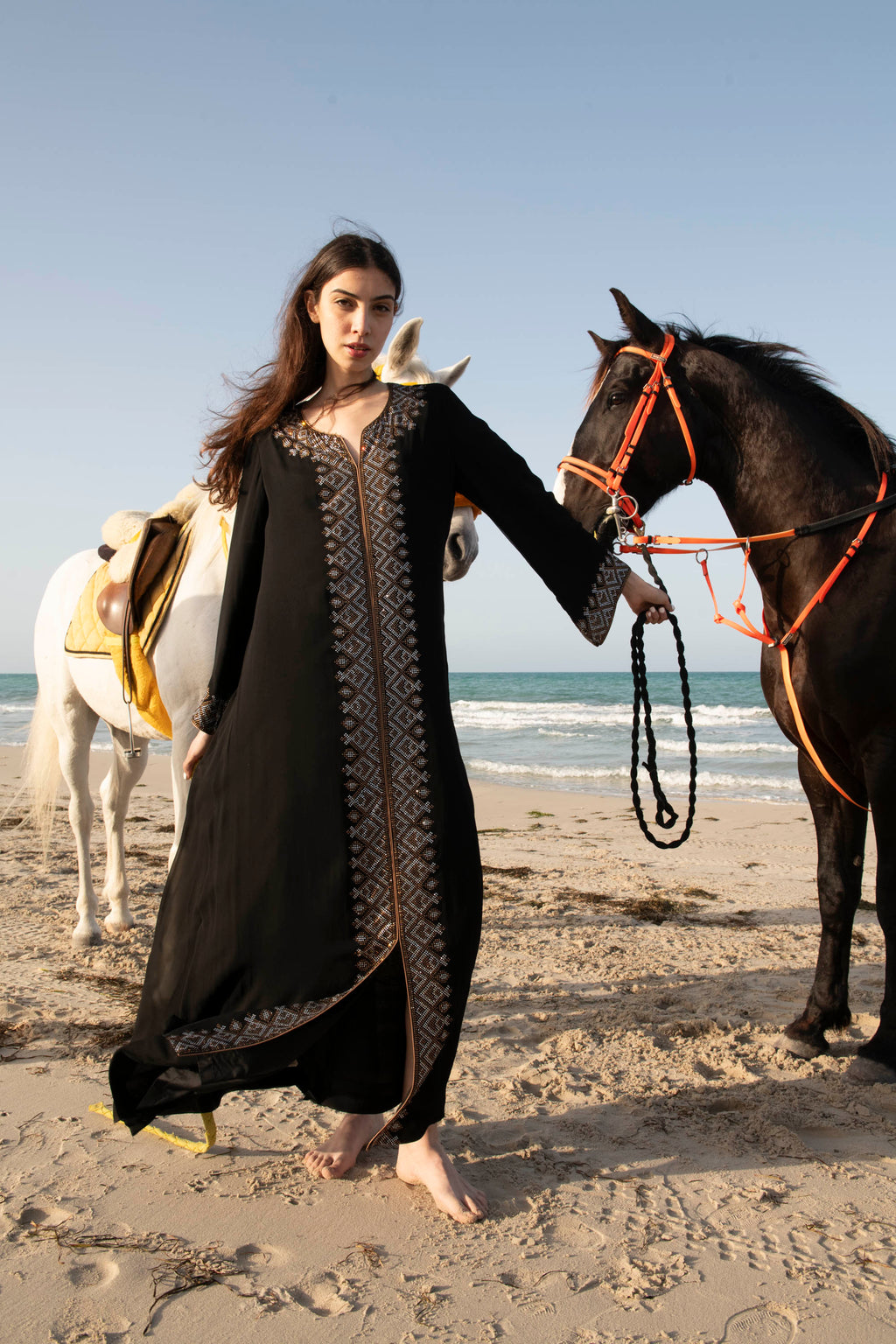 The Art of Exquisite Crystal Embellished Kaftan