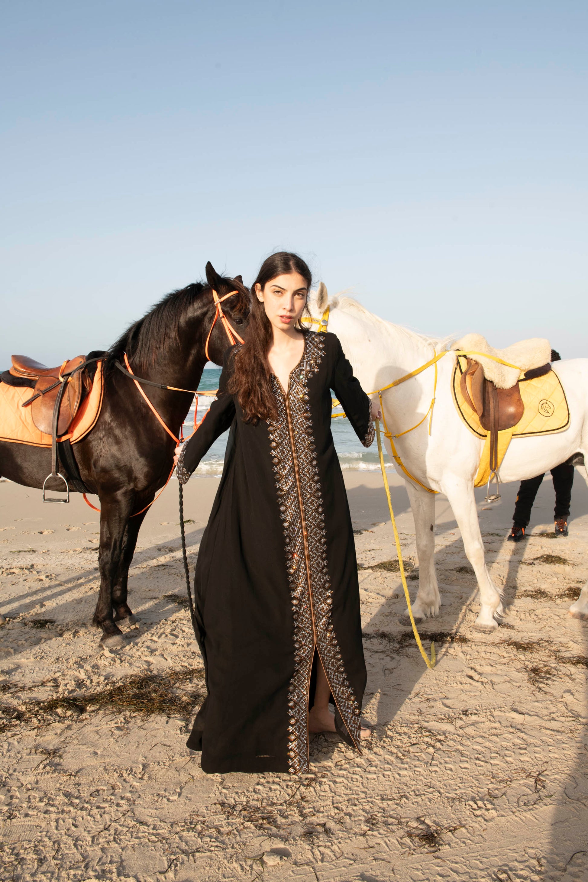 The Art of Exquisite Crystal Embellished Kaftan