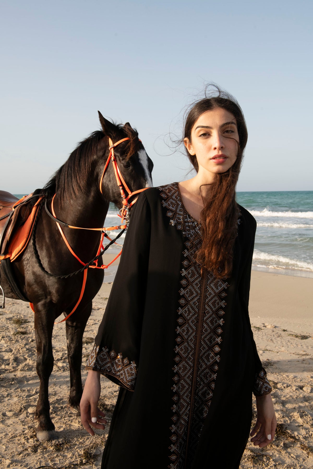 The Art of Exquisite Crystal Embellished Kaftan