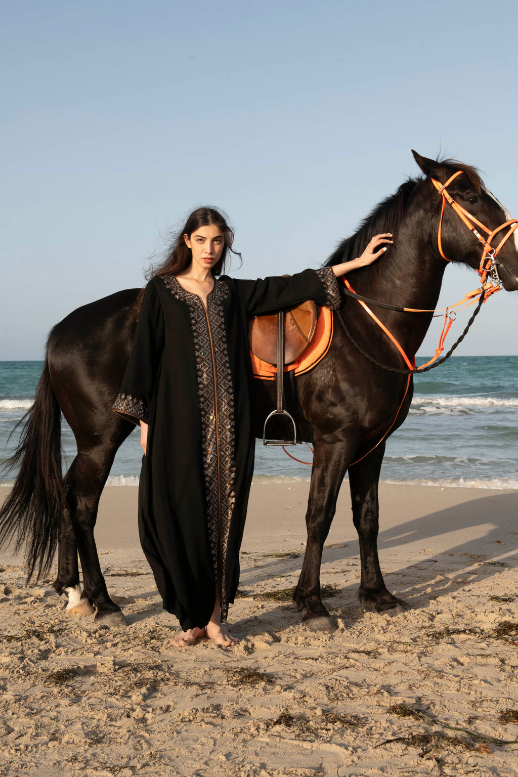 The Art of Exquisite Crystal Embellished Kaftan