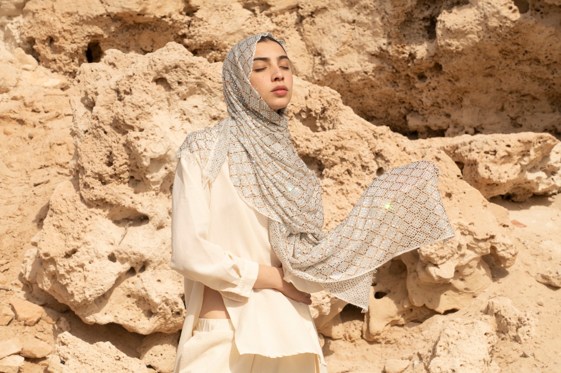 Imperial Spark Handcrafted Cashmere Shawl