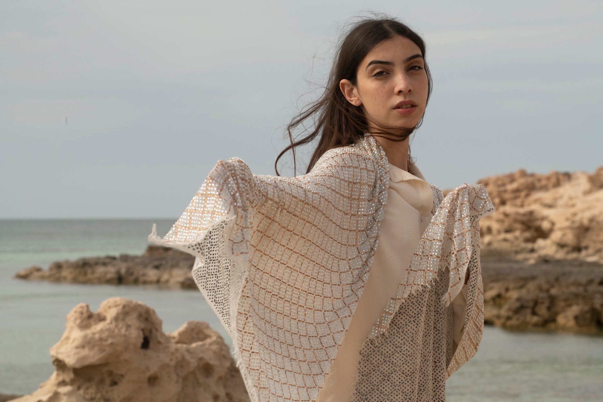 Imperial Spark Handcrafted Cashmere Shawl