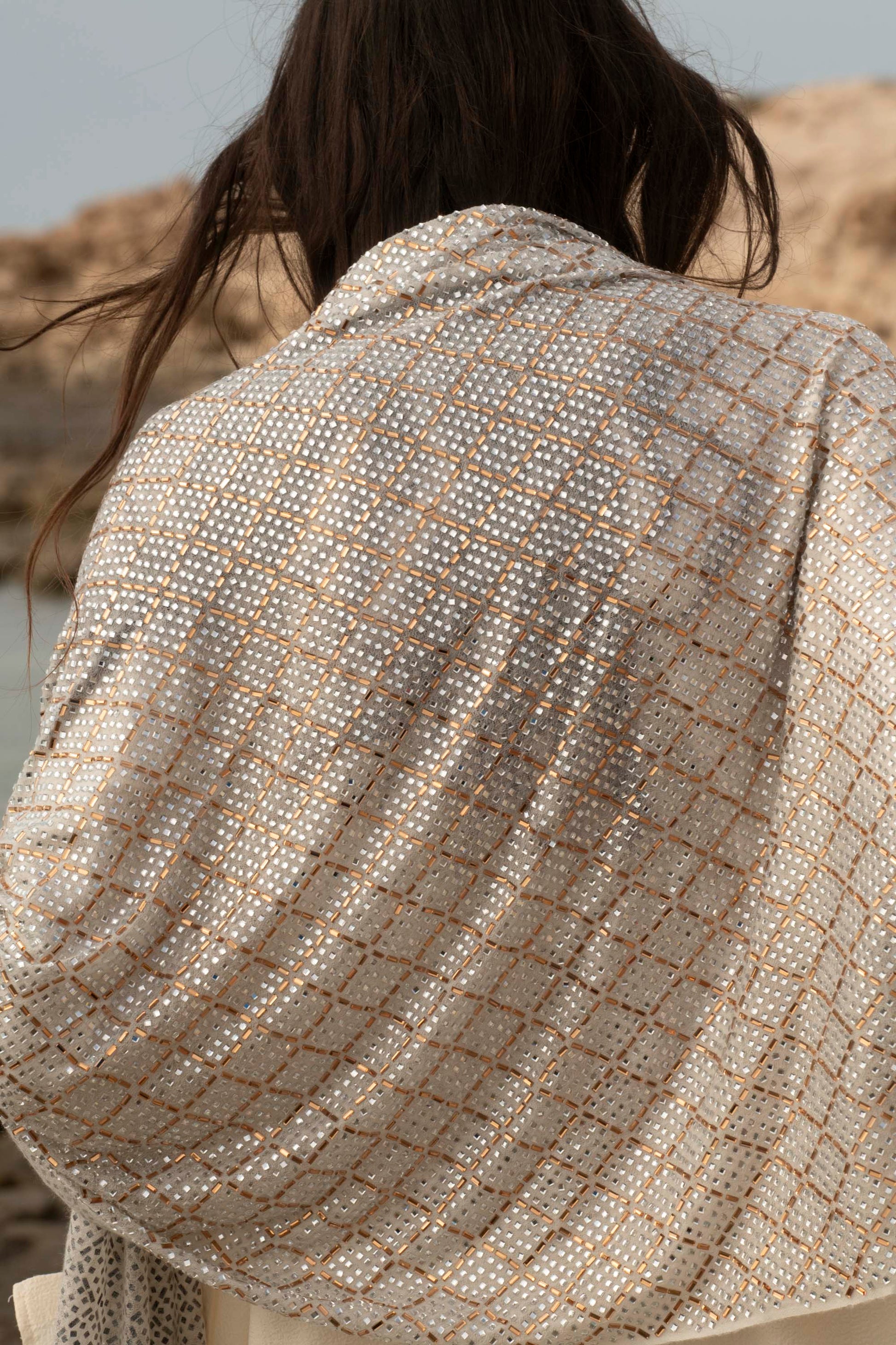 Imperial Spark Handcrafted Cashmere Shawl