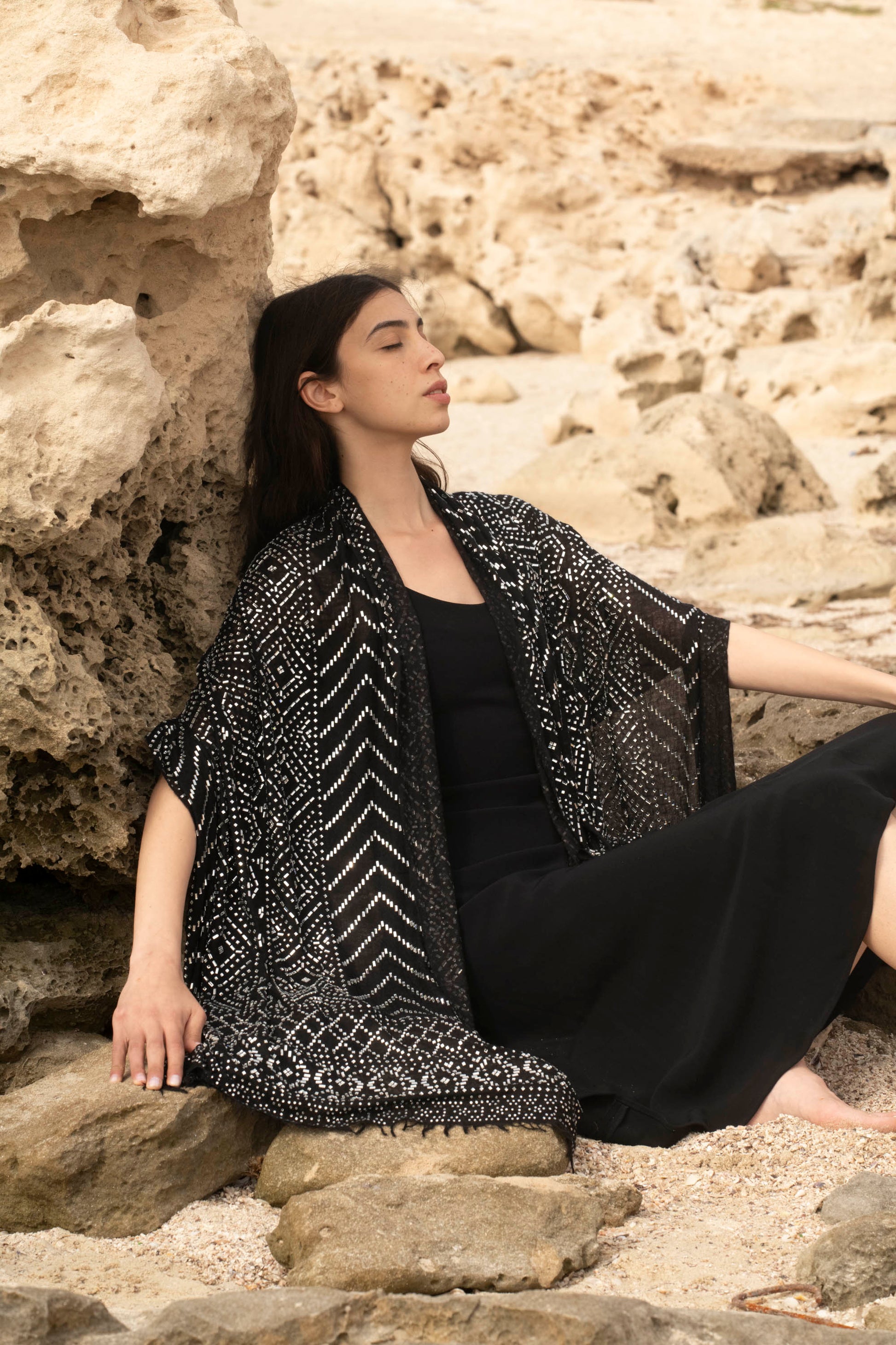 The Royal Atelier Crystal Cashmere Shawl