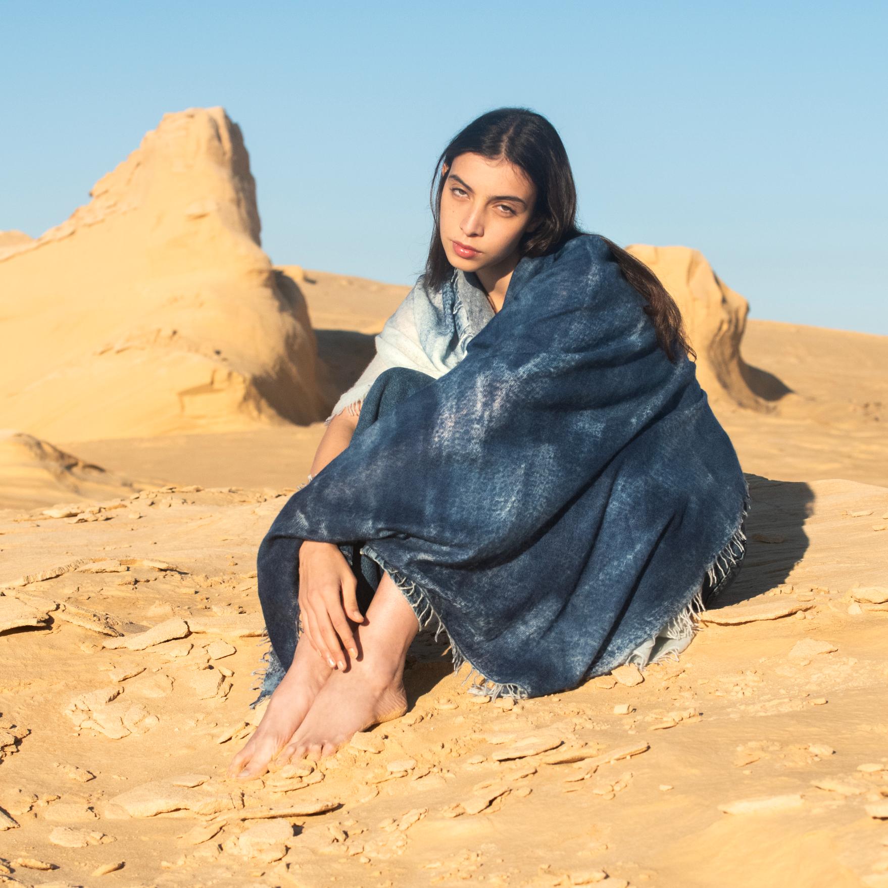 Gentle Embrace Knitted Luxury Cashmere Shawl