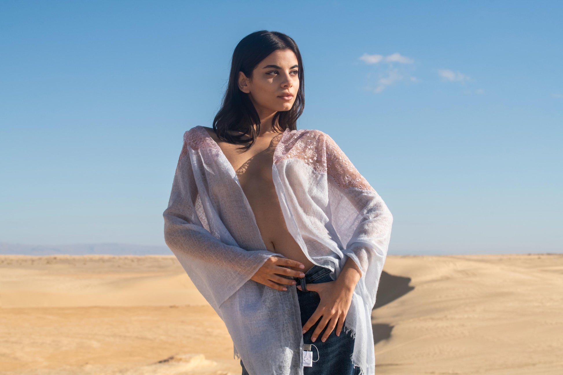 Blush Aura Signature Cashmere Shawl