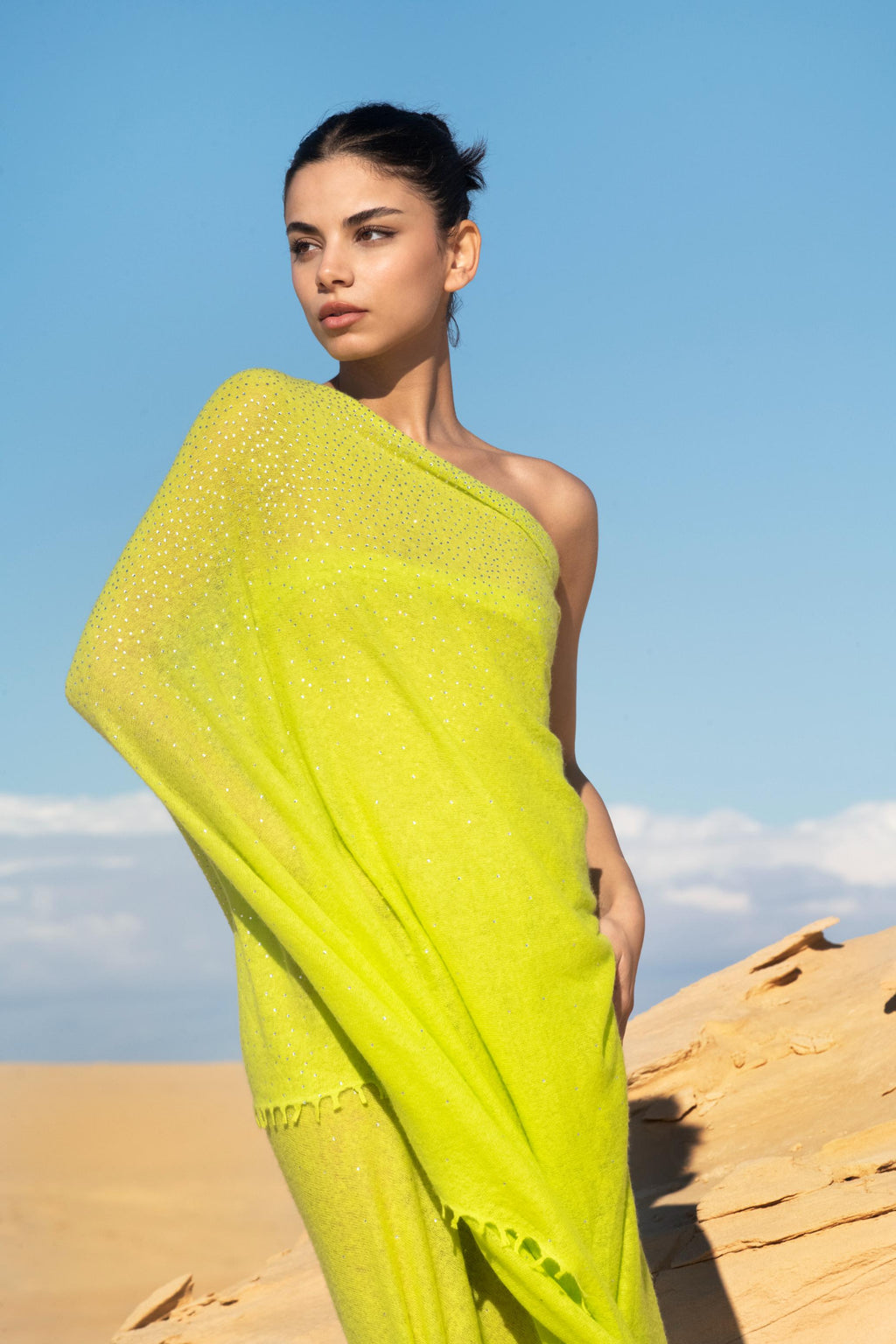 Noble Thread Knitted Cashmere Shawl