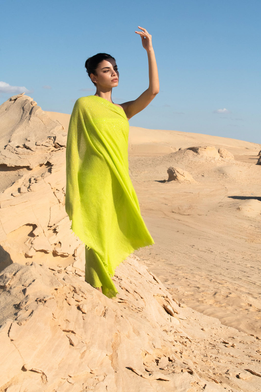 Noble Thread Knitted Cashmere Shawl