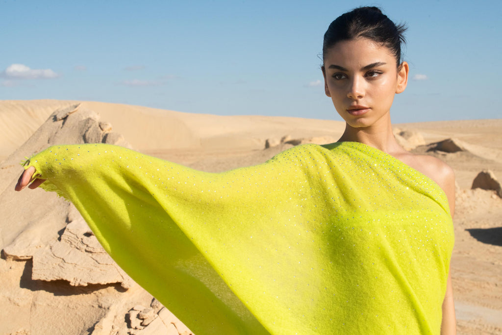 Noble Thread Knitted Cashmere Shawl