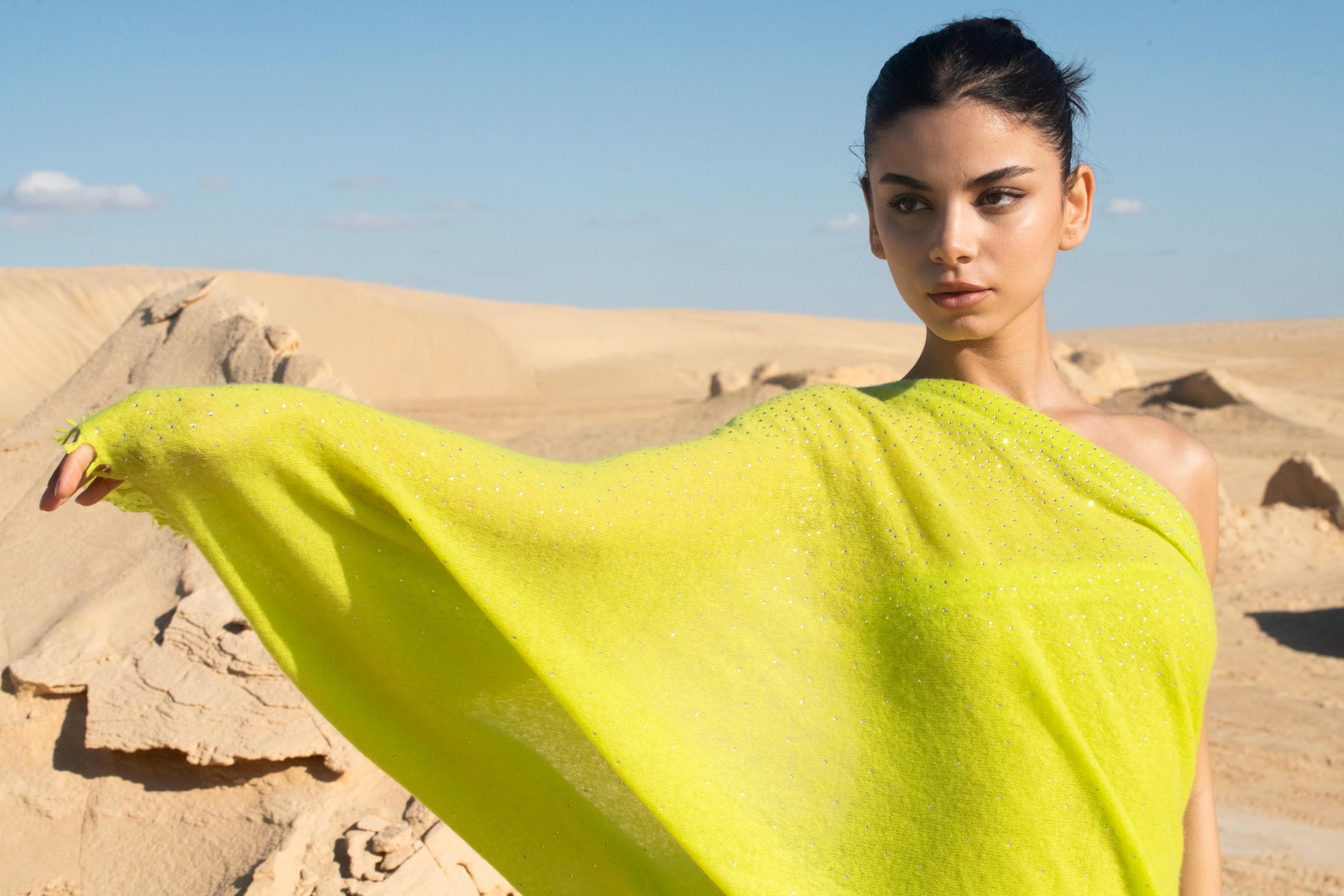 Noble Thread Knitted Cashmere Shawl