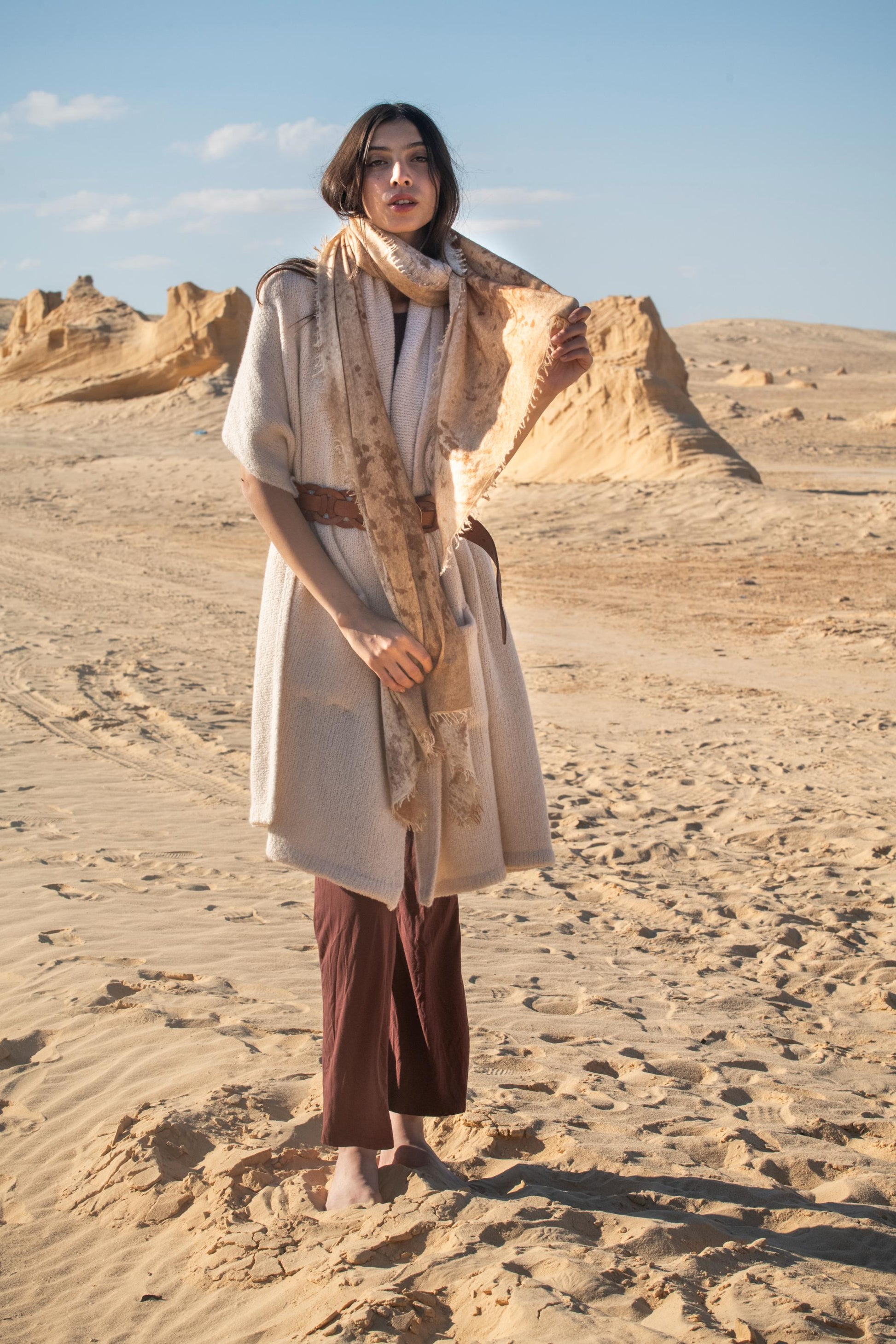 Luna Soft-Knit Cashmere Shawl