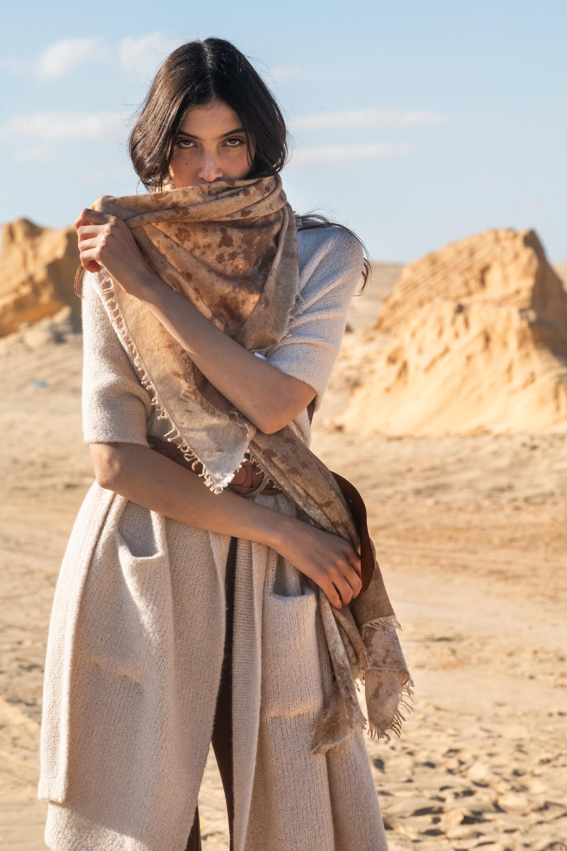 Luna Soft-Knit Cashmere Shawl