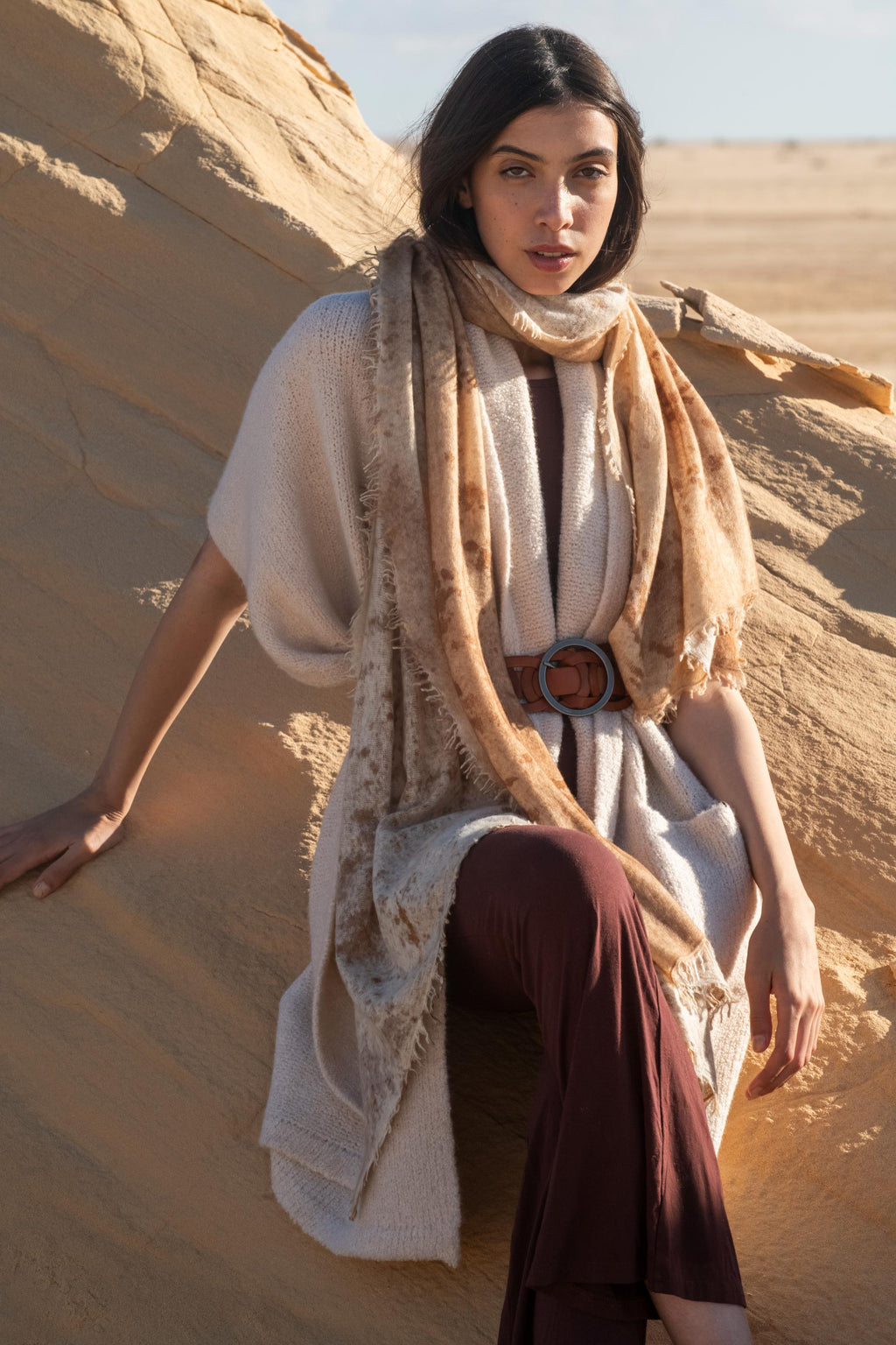 Luna Soft-Knit Cashmere Shawl