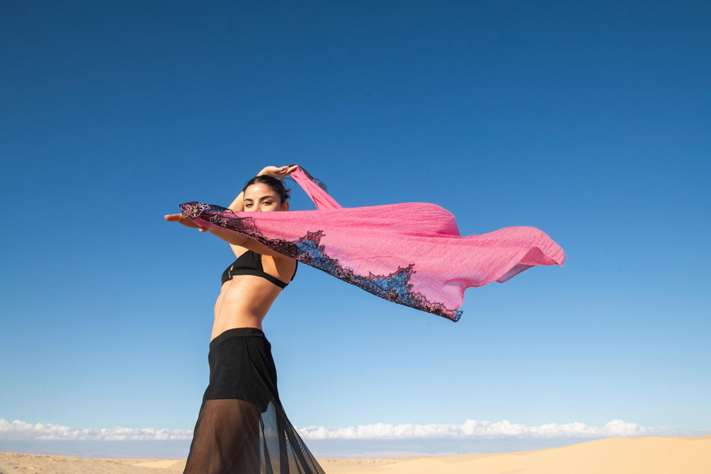 Celestial Chantilly Cashmere Shawl