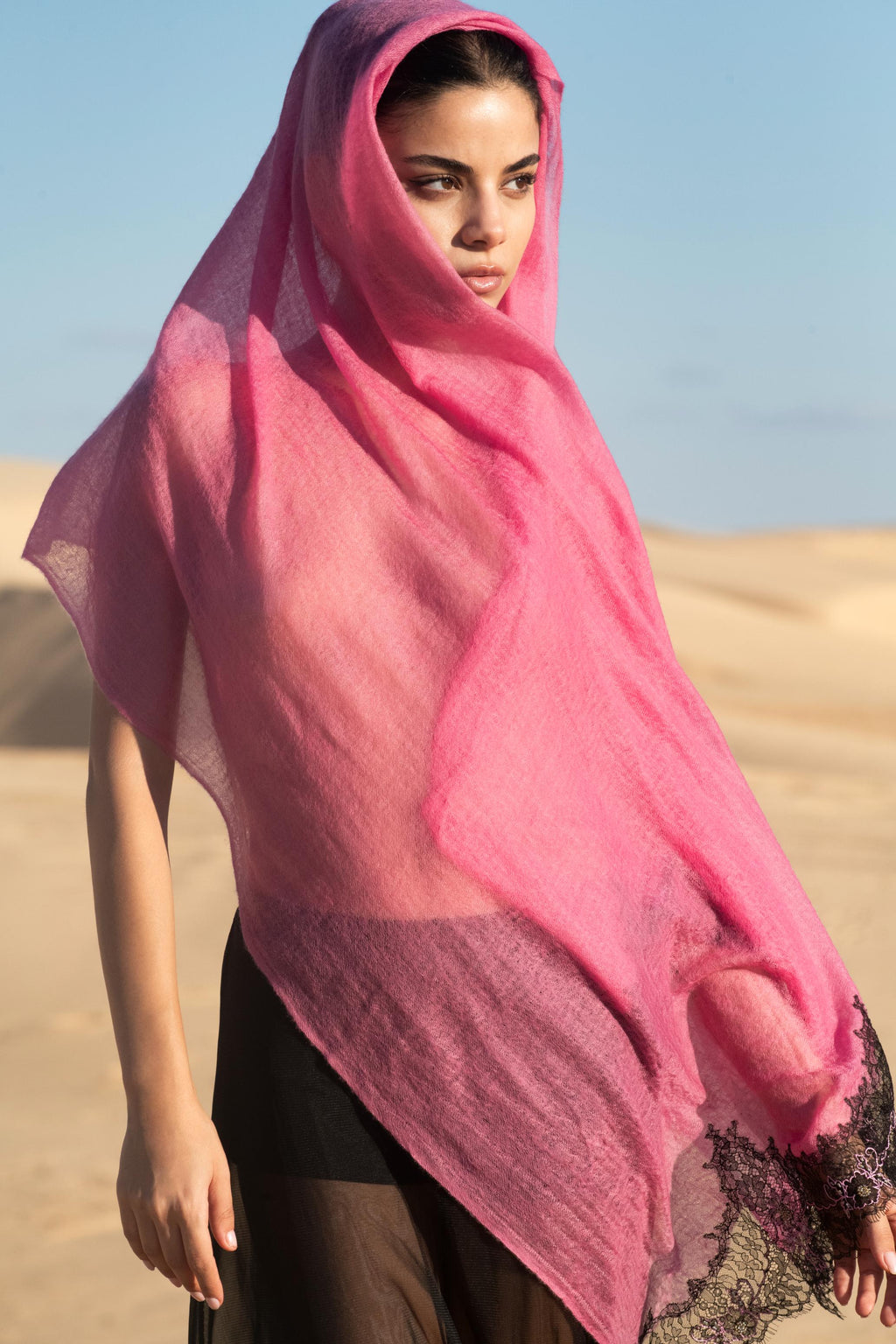 Celestial Chantilly Cashmere Shawl