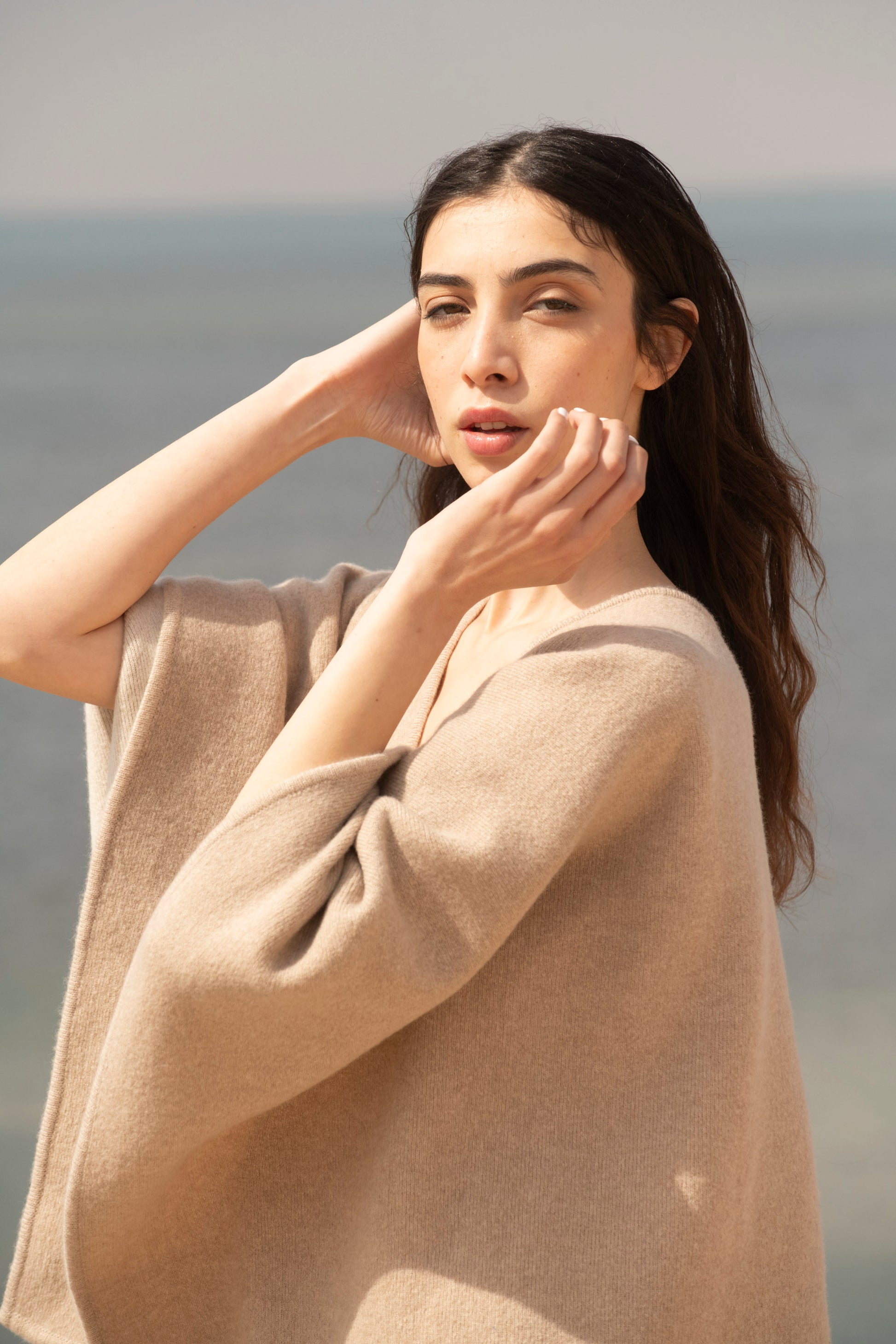 The Infinite Drape Reversible Cashmere Outerwear