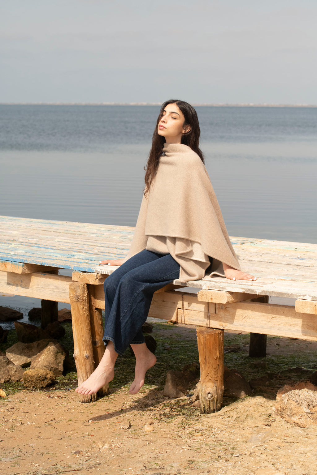 The Infinite Drape Reversible Cashmere Outerwear