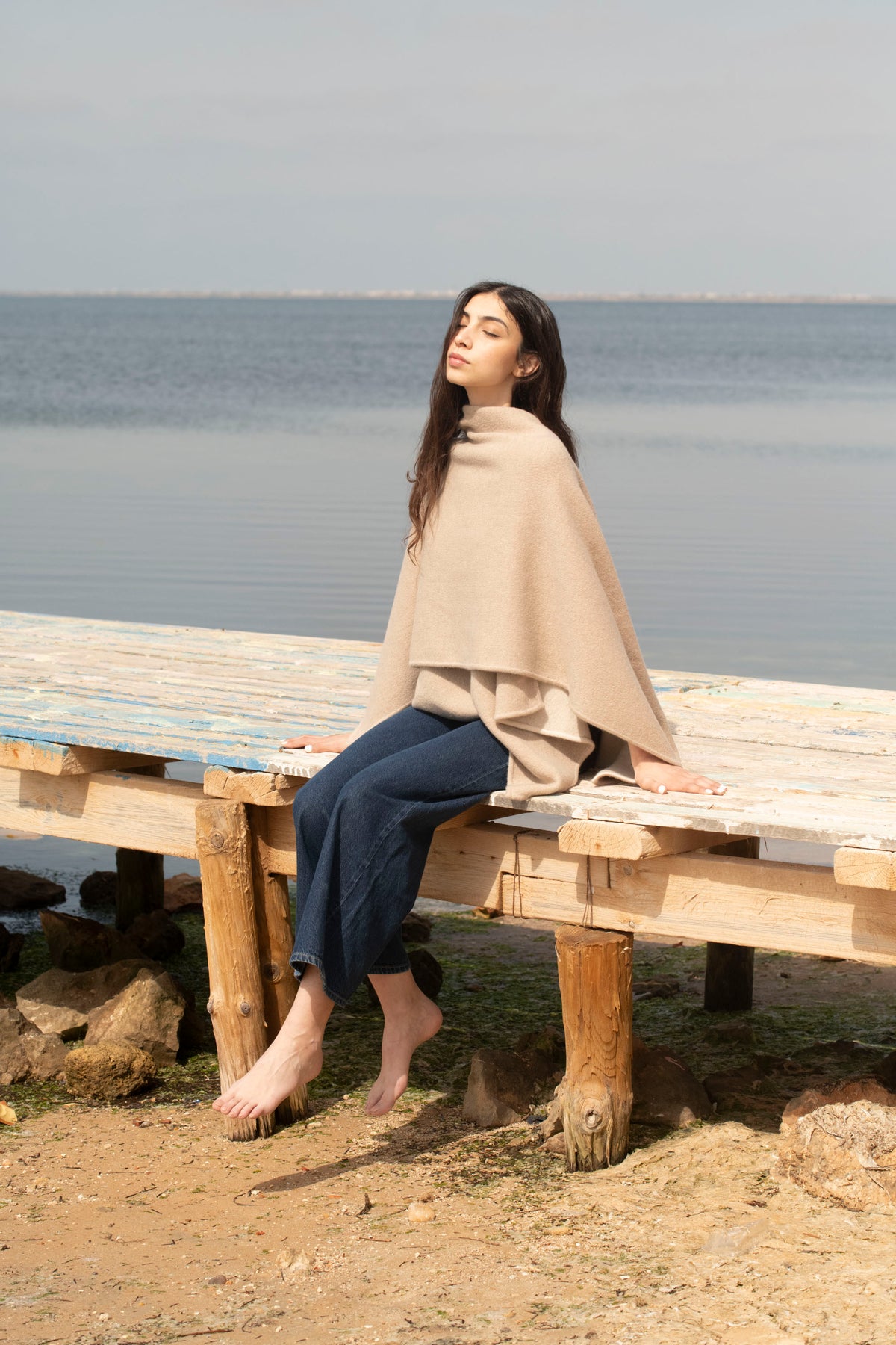 The Infinite Drape Reversible Cashmere Outerwear