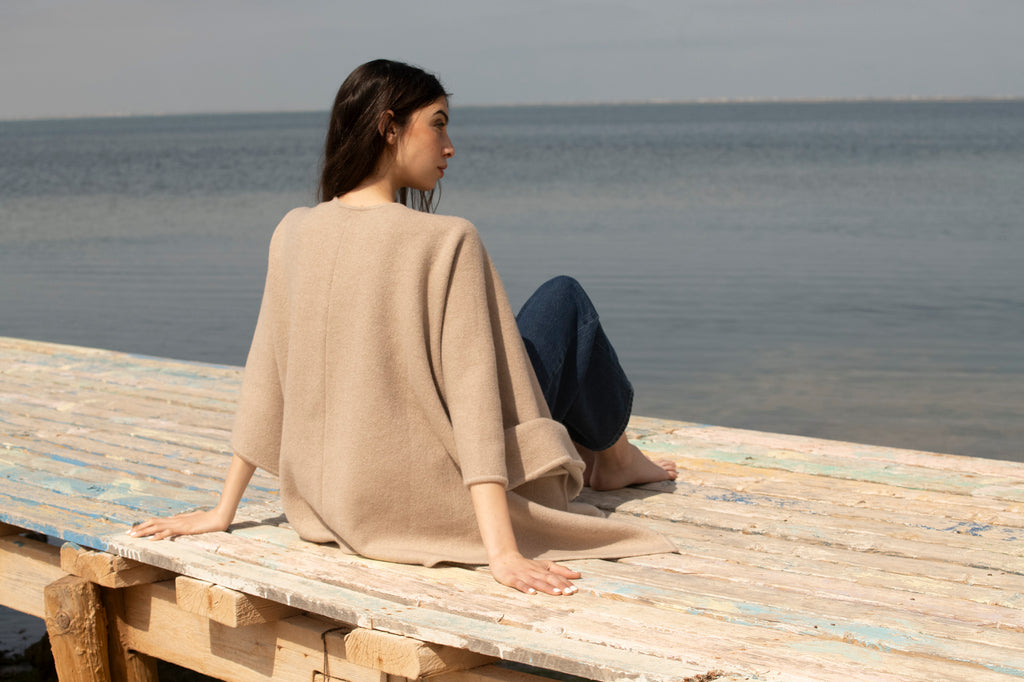 The Infinite Drape Reversible Cashmere Outerwear