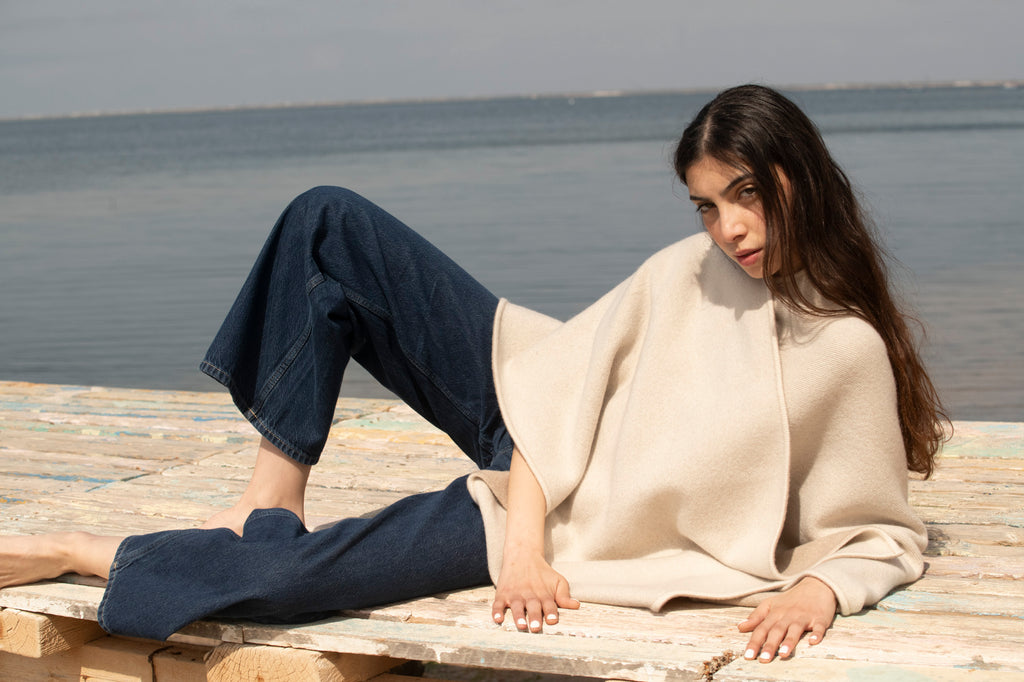 The Infinite Drape Reversible Cashmere Outerwear