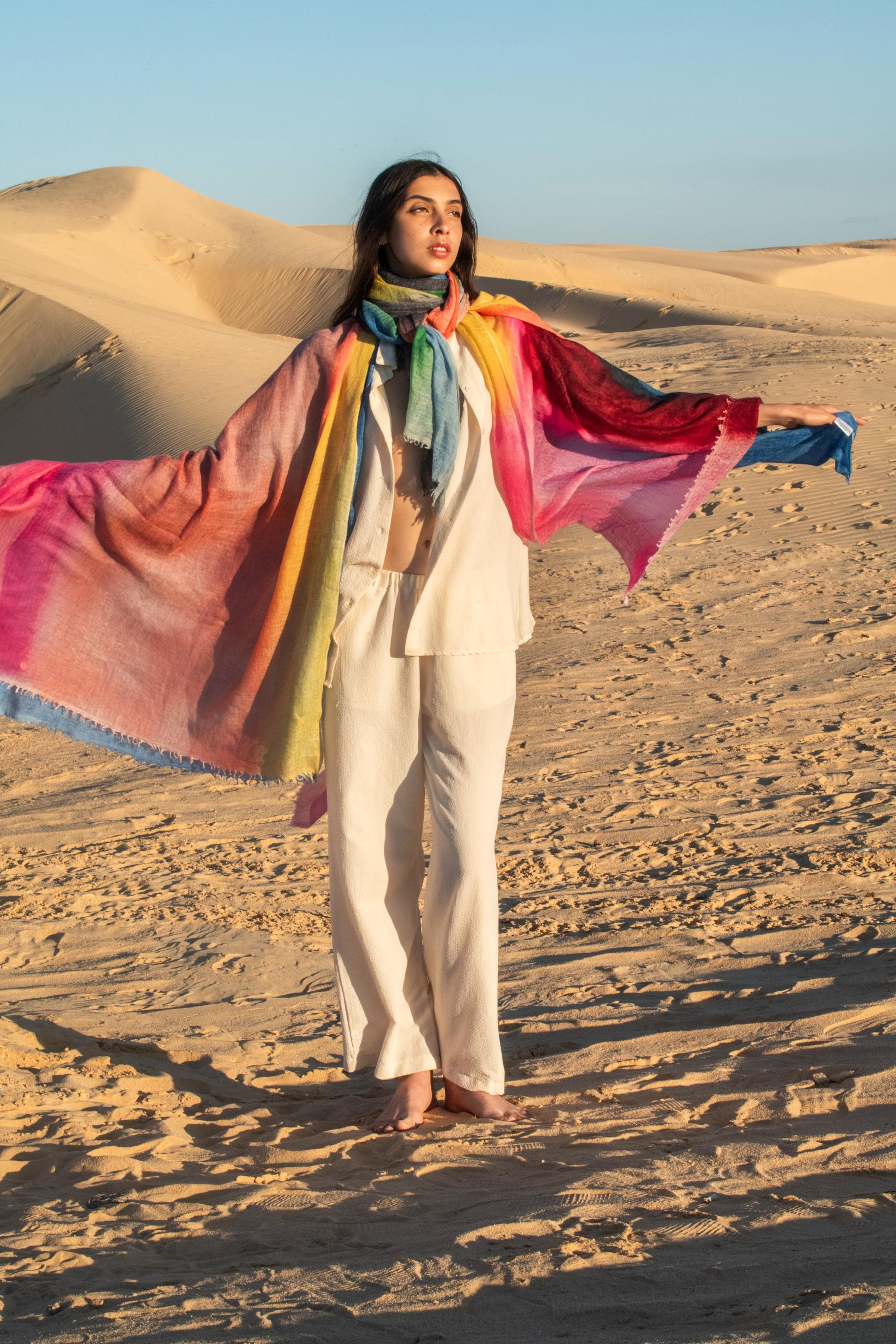 Artisan Aura Hand-Sprayed Cashmere Shawl