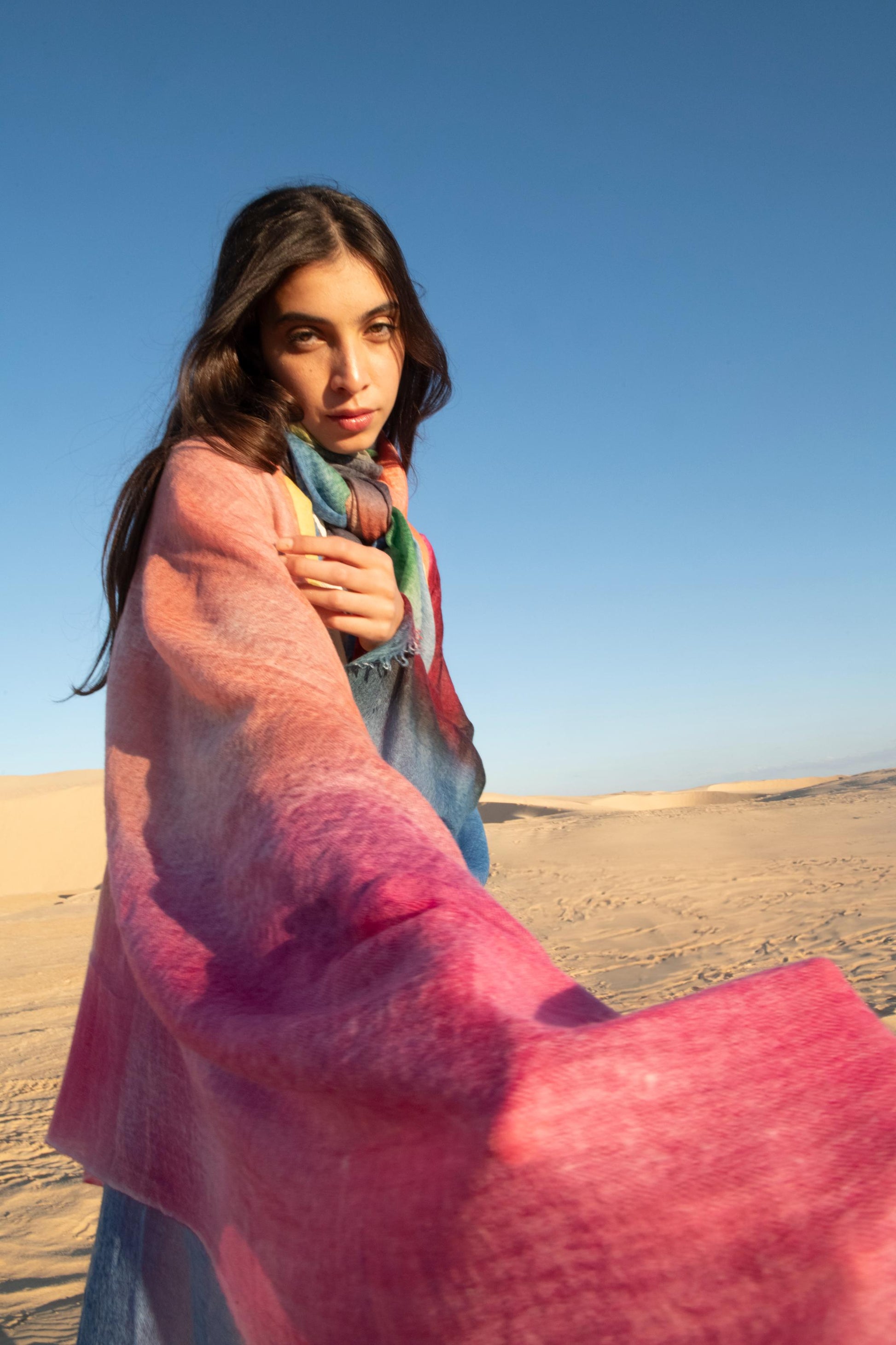 Artisan Aura Hand-Sprayed Cashmere Shawl