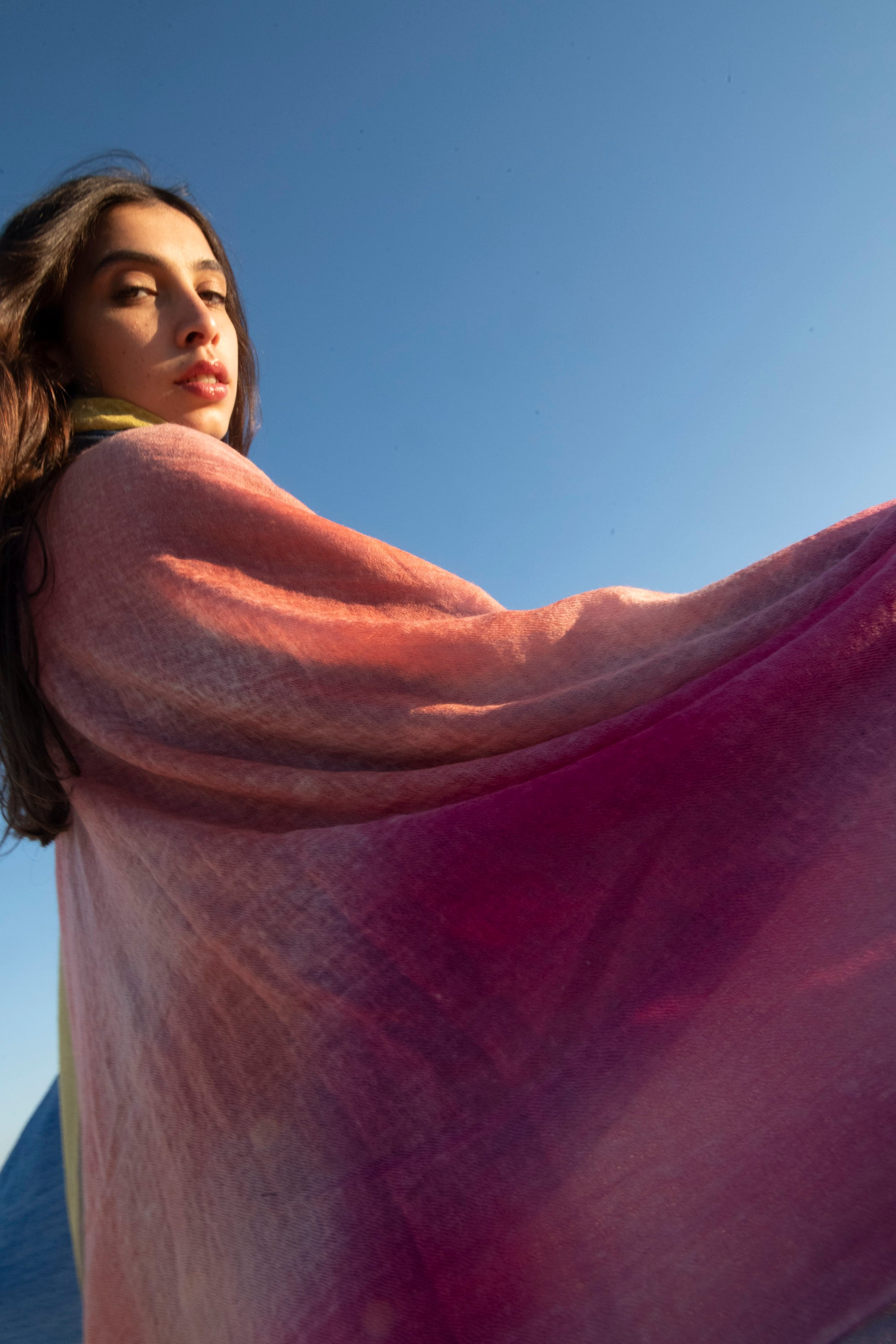 Artisan Aura Hand-Sprayed Cashmere Shawl