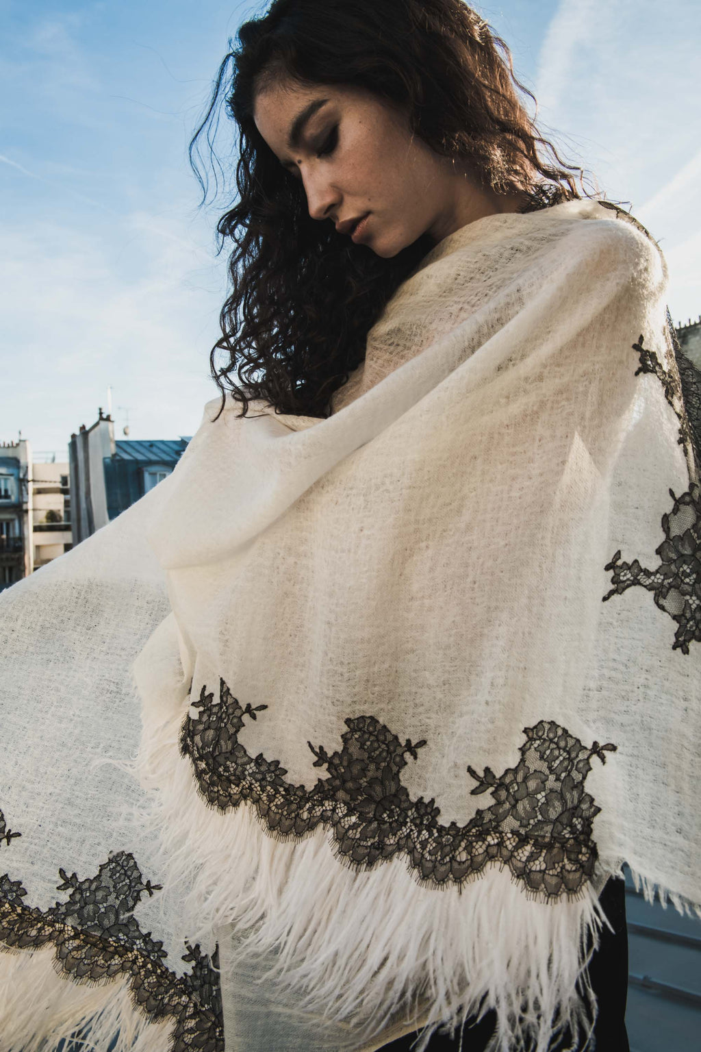 Feather Luxe Cashmere Stole