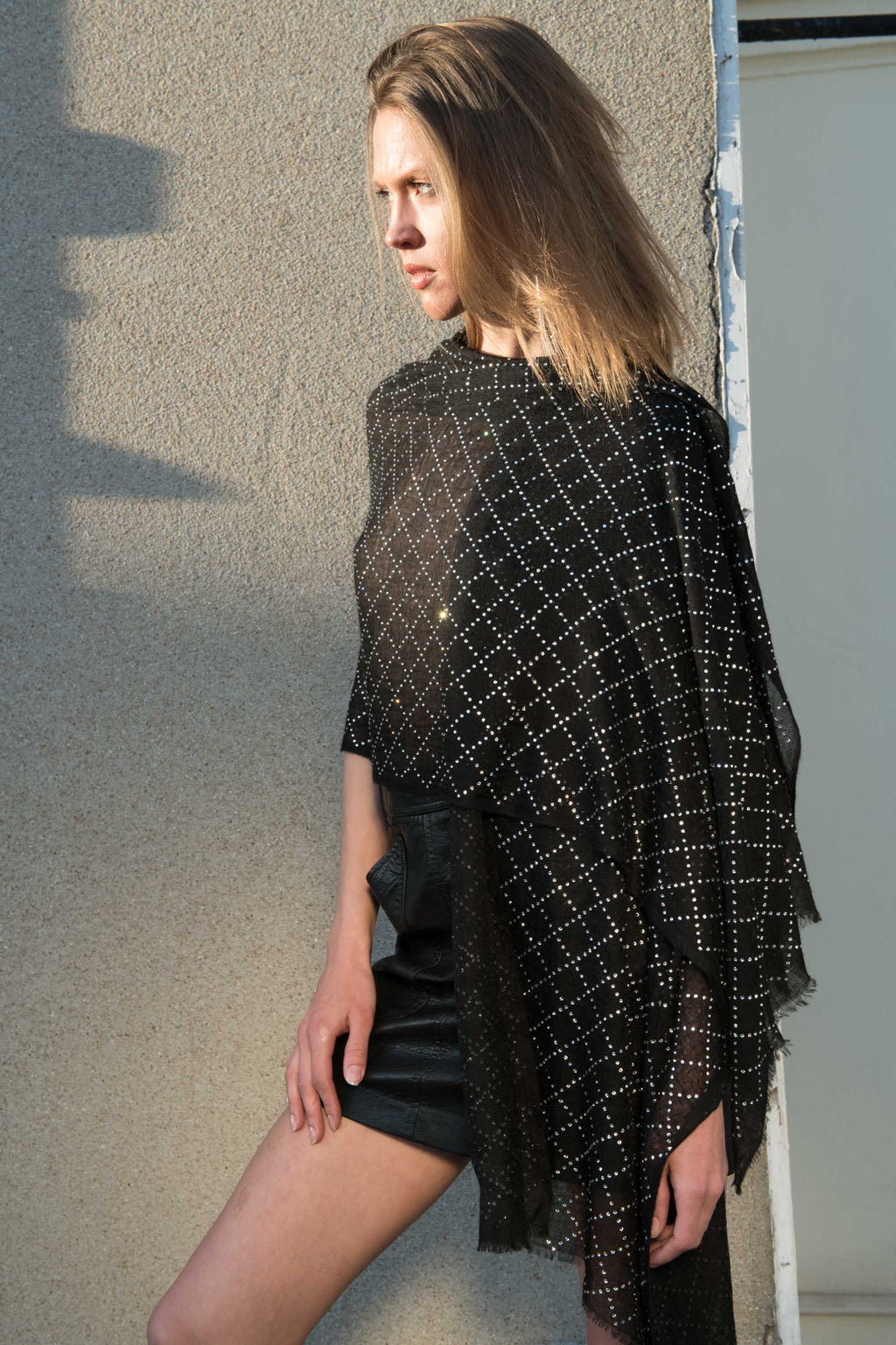 Ethereal Crystal Cashmere Shawl