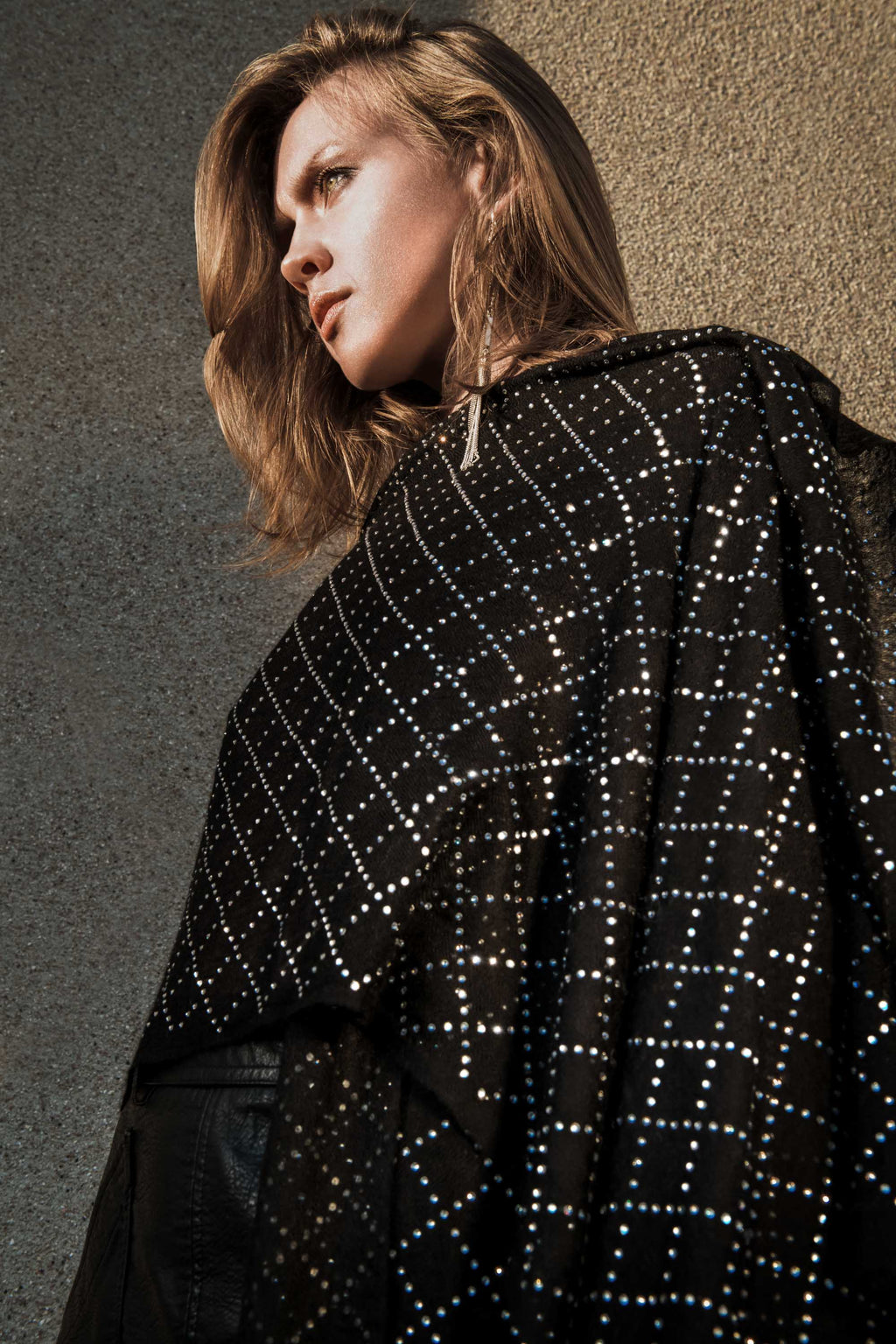Ethereal Crystal Cashmere Shawl