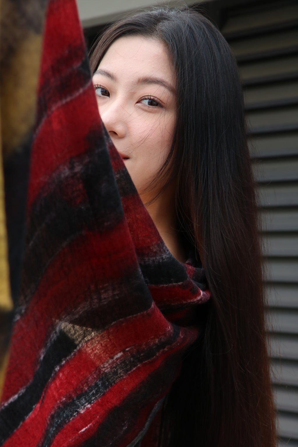 Mist Hand-Sprayed Cashmere Shawl
