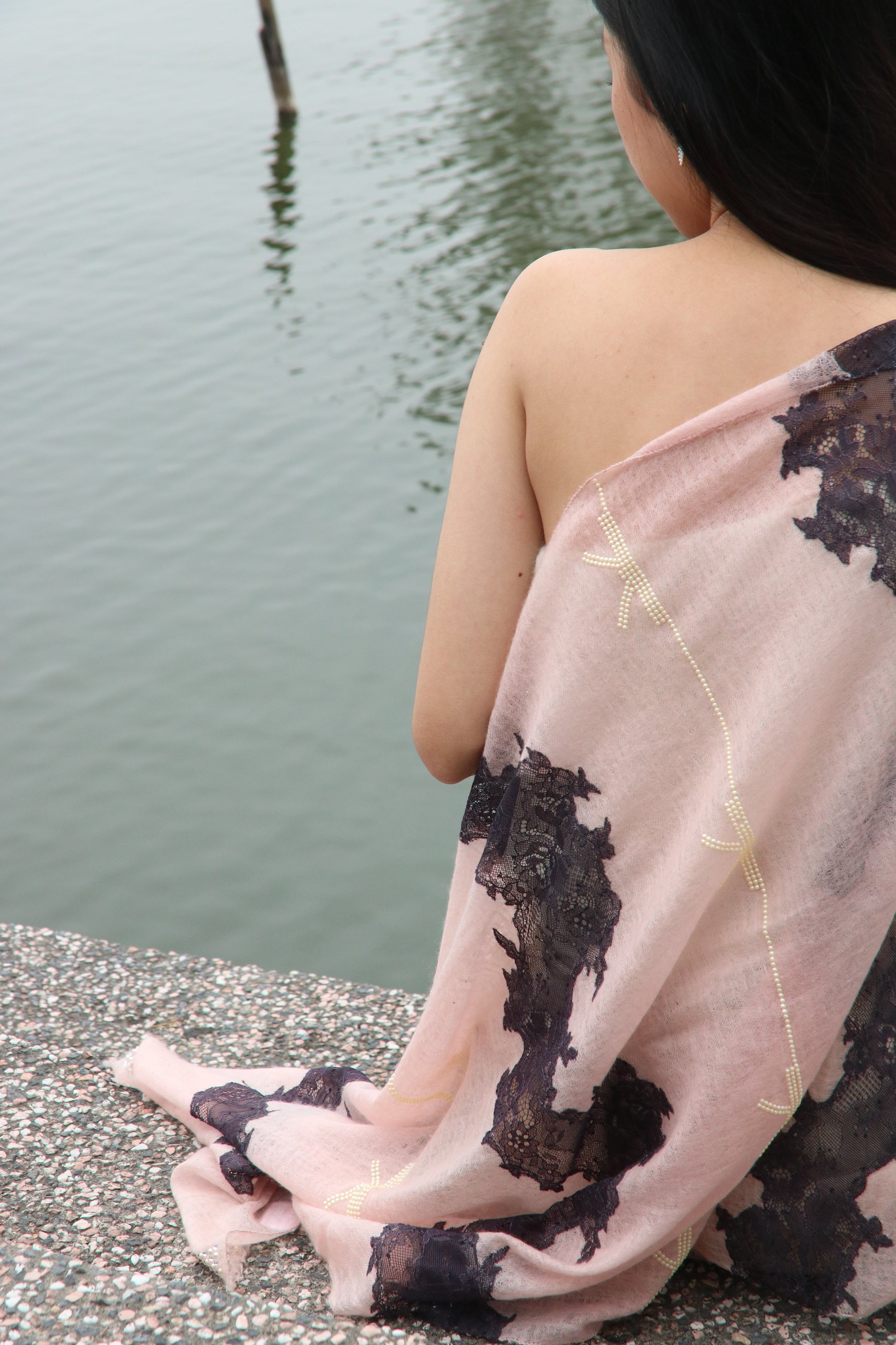 Lace Aura Cashmere Stole
