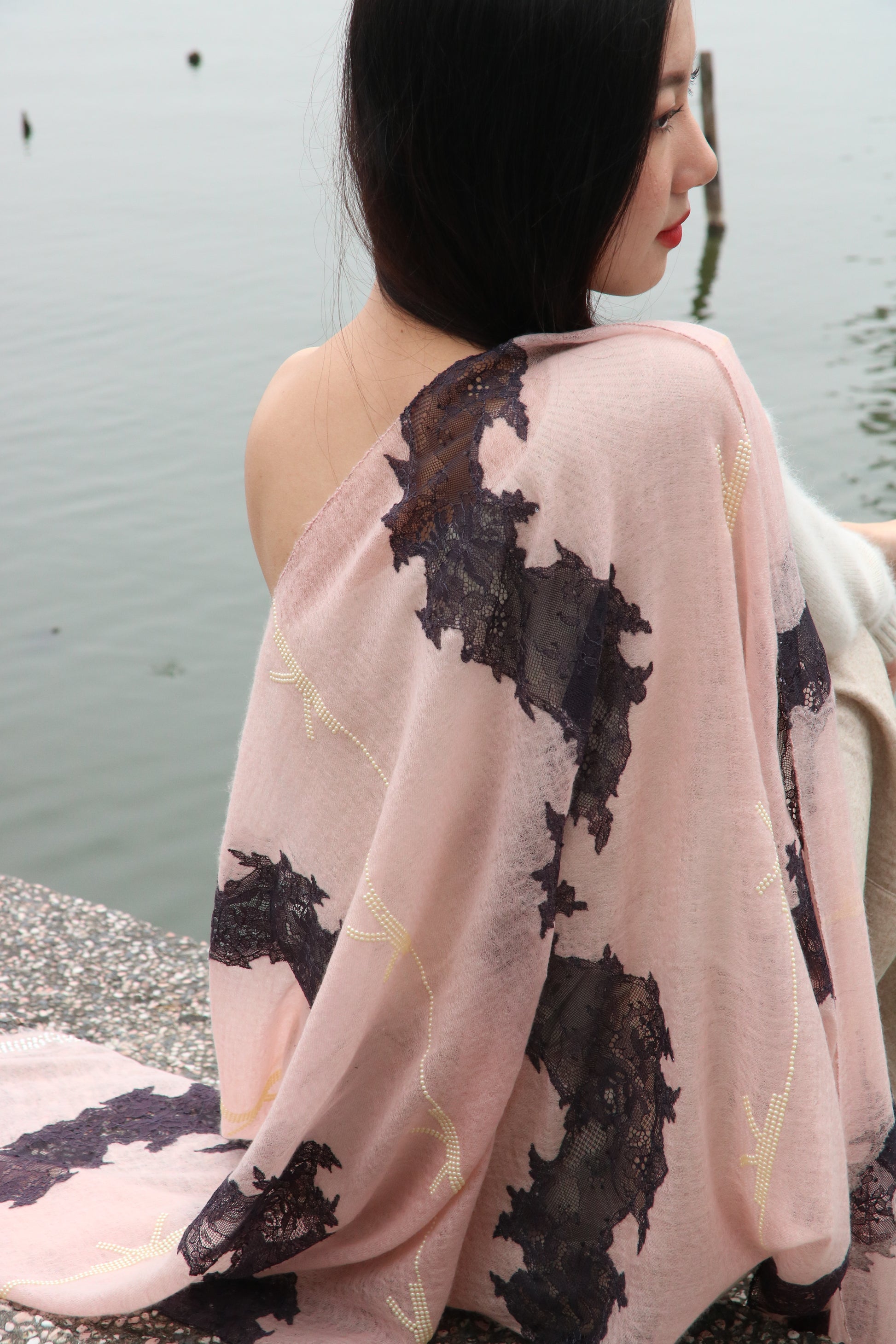 Lace Aura Cashmere Stole
