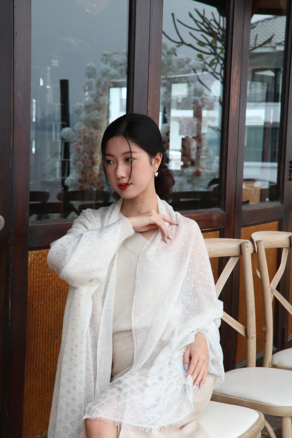Lustre de Luxe Crystal Cashmere Stole