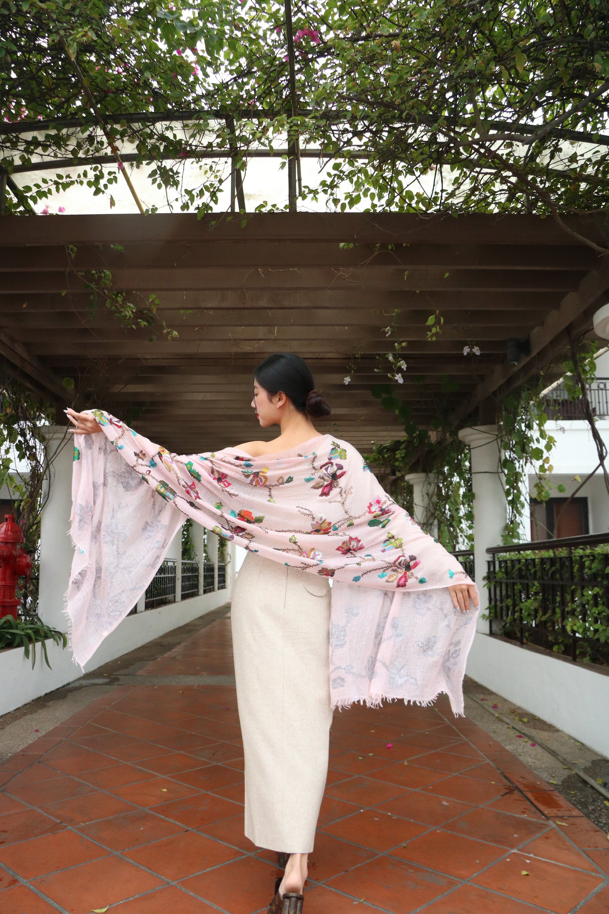 Crystal Blossom Reverie Cashmere Stole