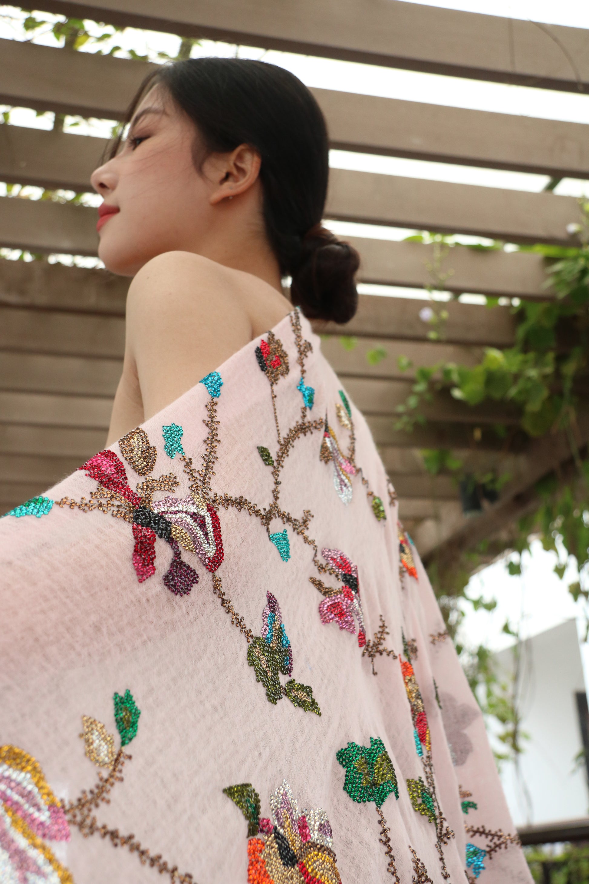 Crystal Blossom Reverie Cashmere Stole