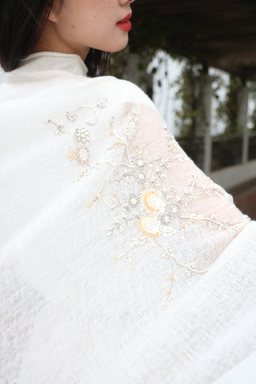 Regal Frost Cashmere Stole