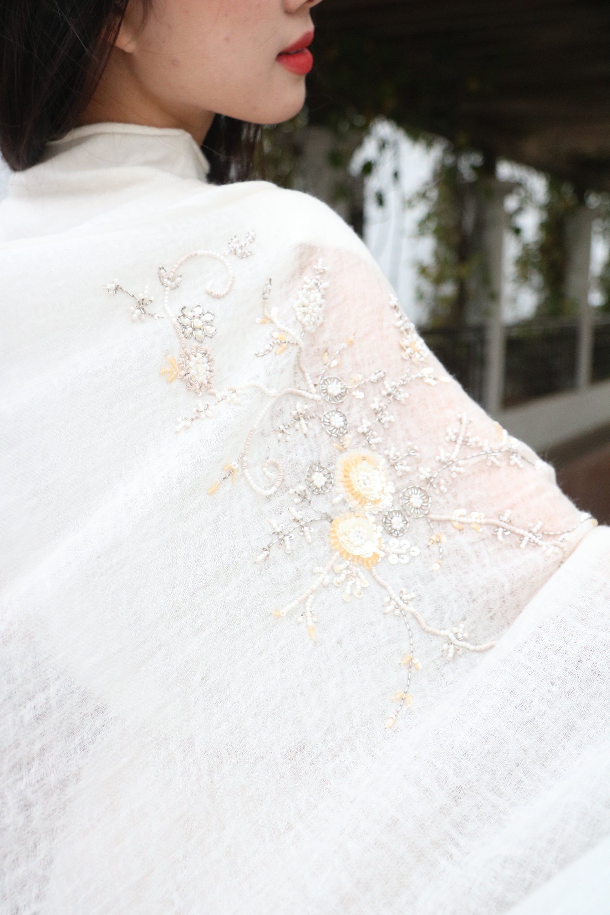 Regal Frost Cashmere Stole